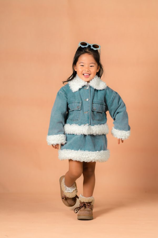 Denim Fleece-Lined Statement Set