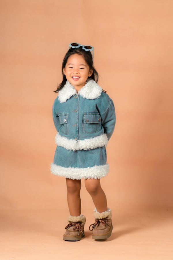 Denim Fleece-Lined Statement Set