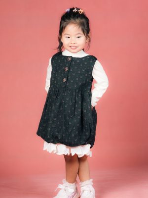 Sleeveless Balloon Hem Floral Dress