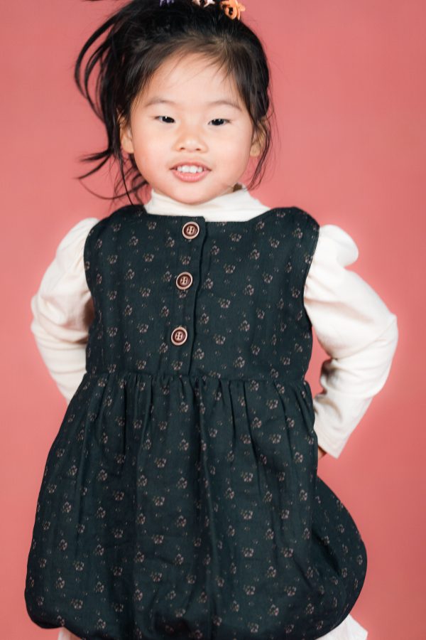 Sleeveless Balloon Hem Floral Dress