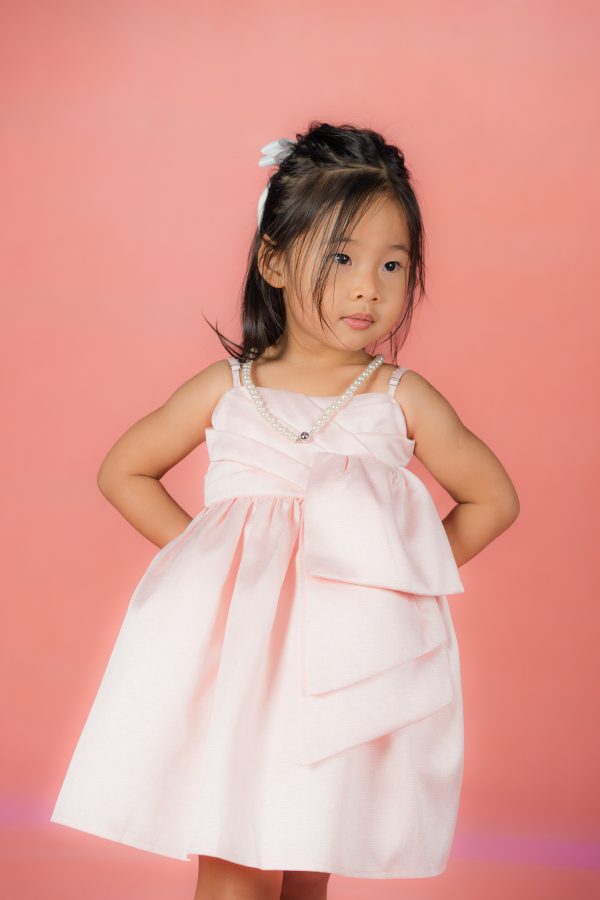 Sleeveless Elegant Baby Pink dress