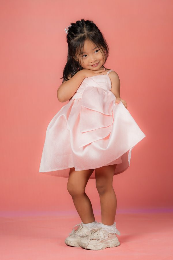 Sleeveless Elegant Baby Pink dress