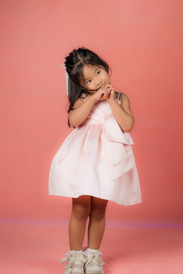 Sleeveless Elegant Baby Pink dress