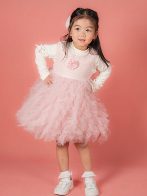 Soft Ruffle Dress with Inner Top