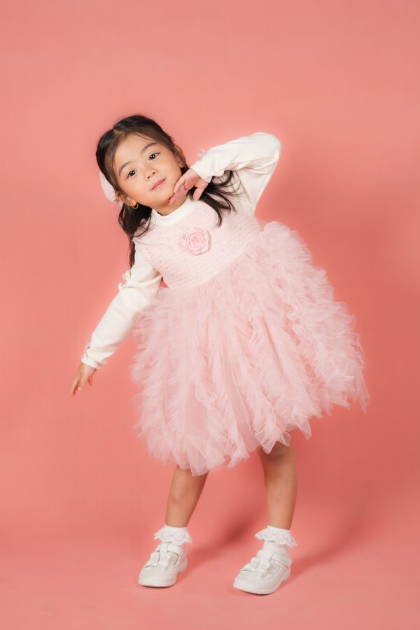 Soft Ruffle Dress with Inner Top