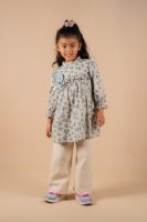 Sunny Meadow Floral Dress— Blue