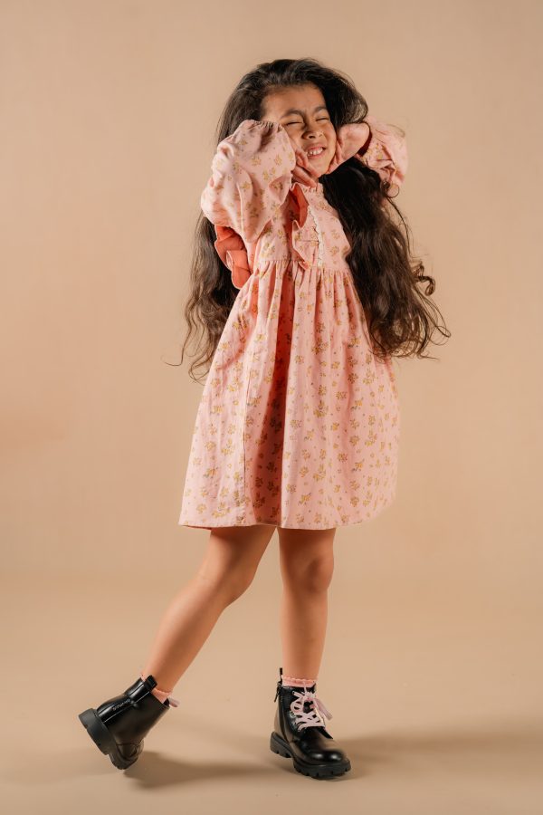 Sunny Meadow Floral Dress—Pink