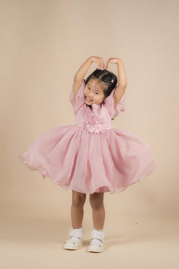 Peach Party Dress