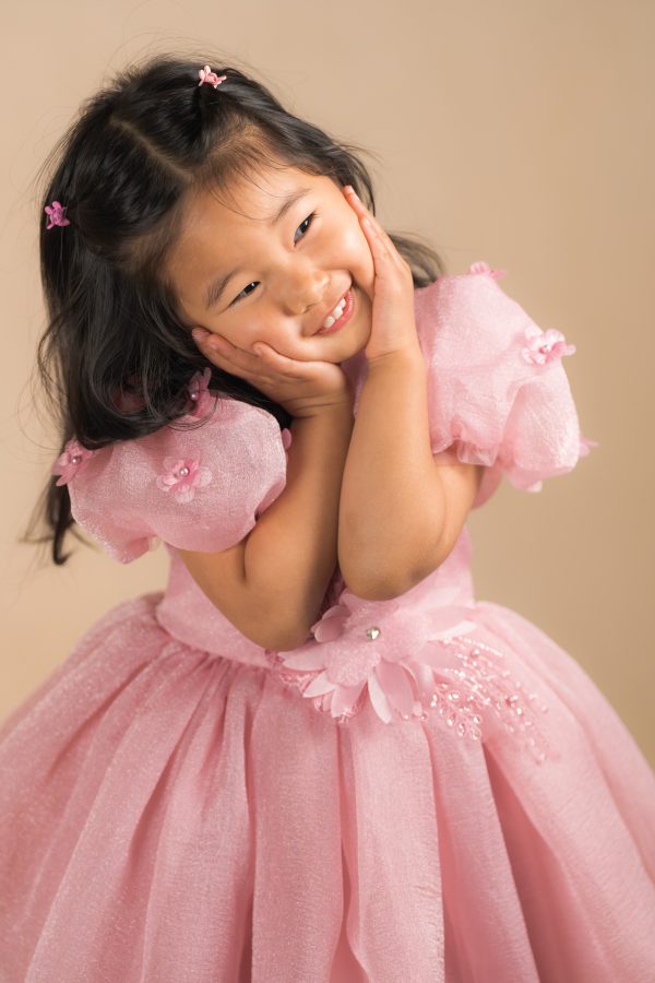 Peach Party Dress