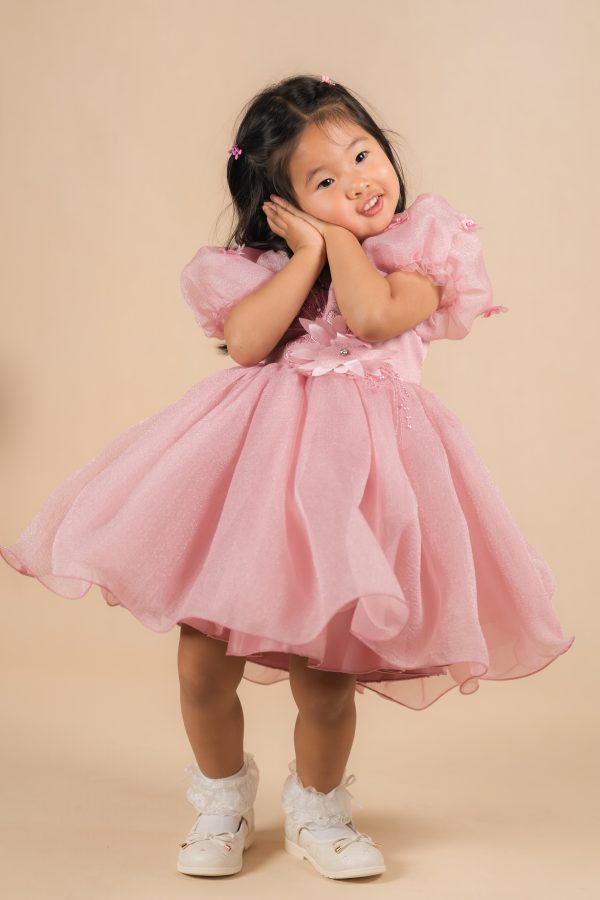 Peach Party Dress