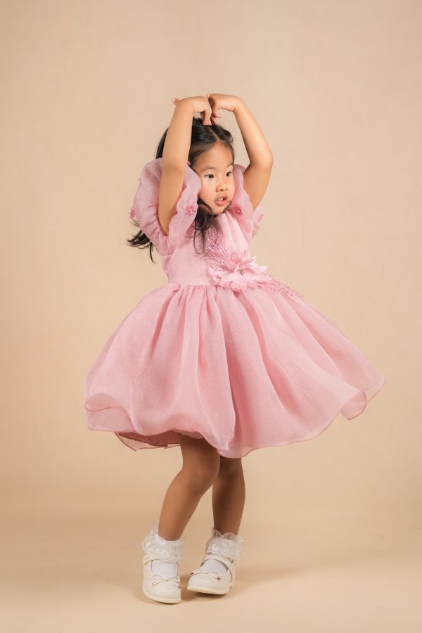 Peach Party Dress