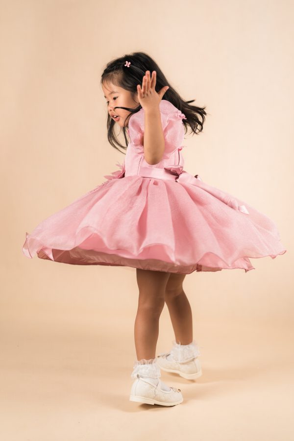 Peach Party Dress