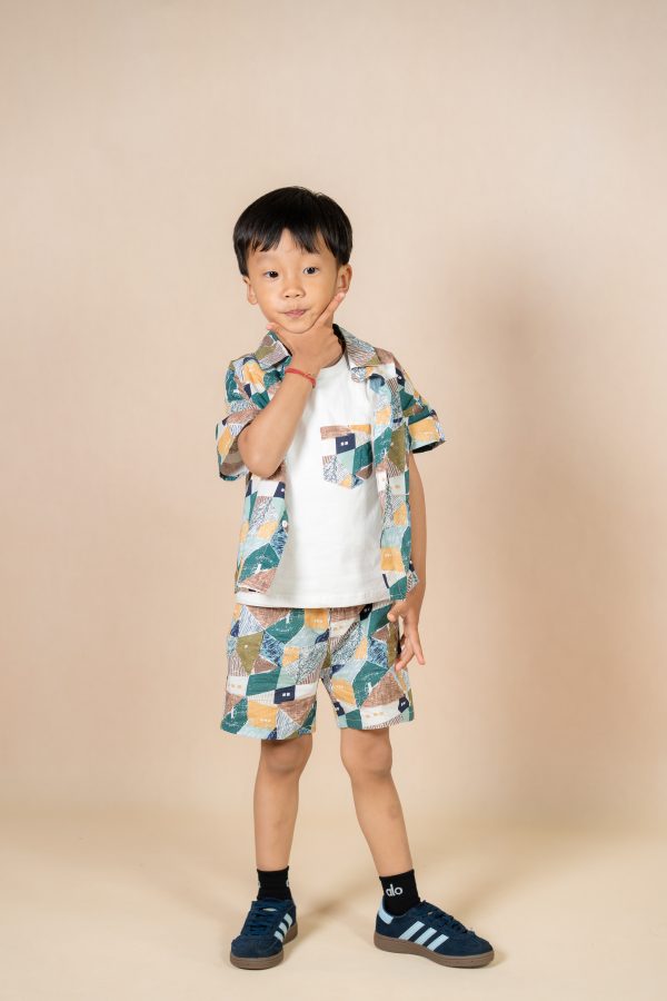 Geometric Cabin Print Set