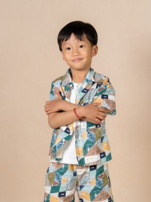 Geometric Cabin Print Set