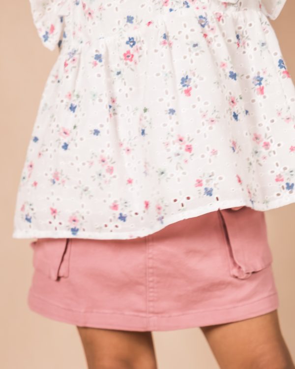 Pink Cargo Skirt