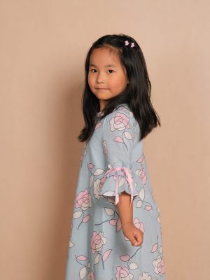Sky Bloom Twirl Dress