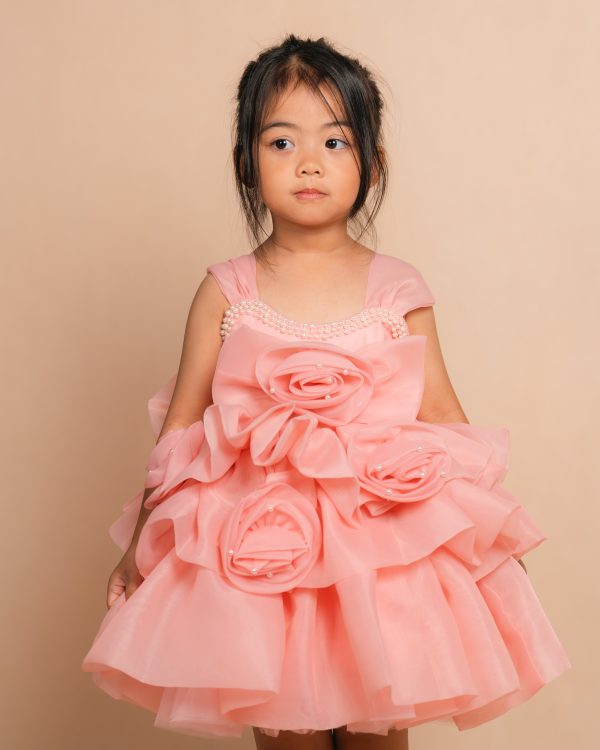 Floral Pearl Party Dress