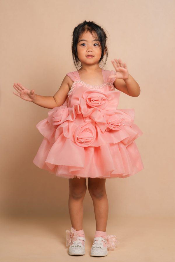 Floral Pearl Party Dress