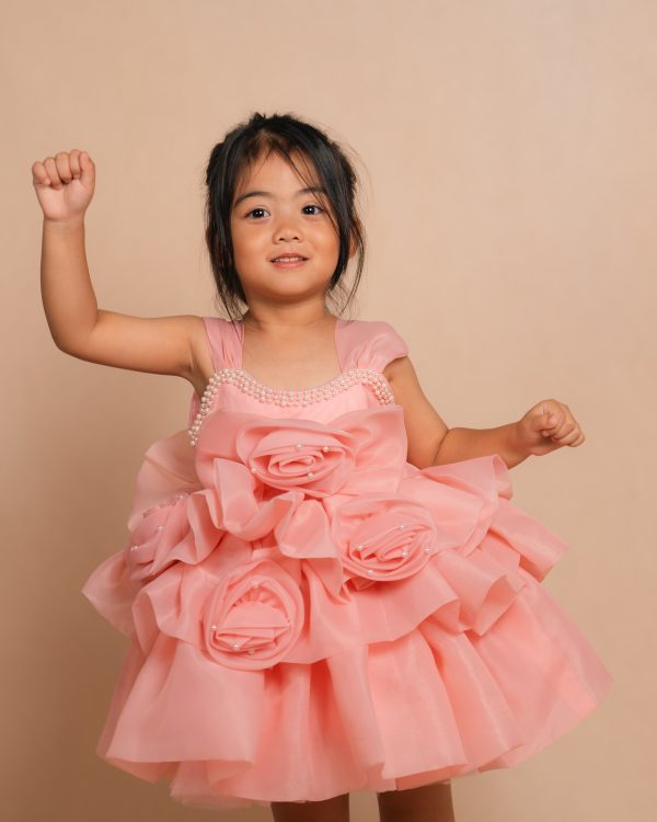Floral Pearl Party Dress