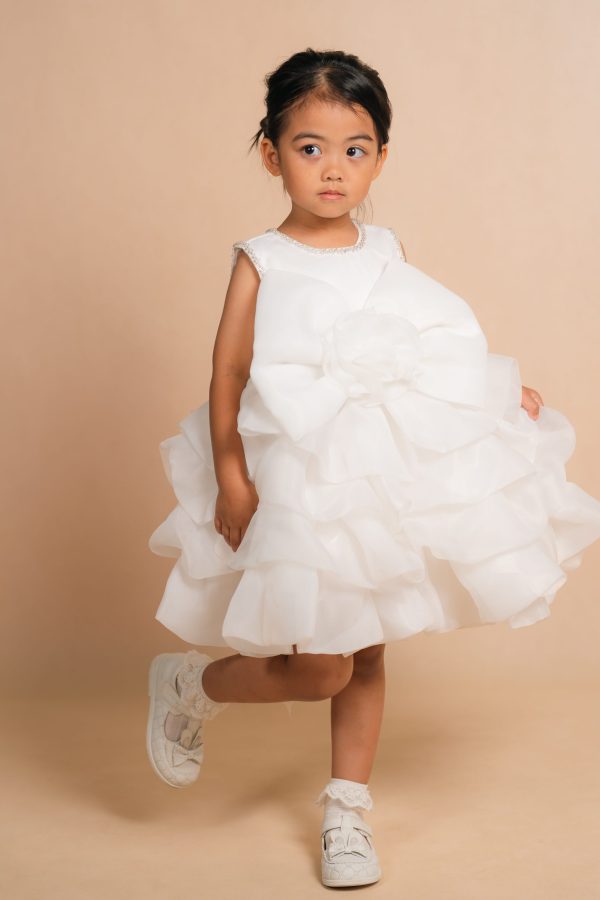 Rhinestone Ruffle Party Dress