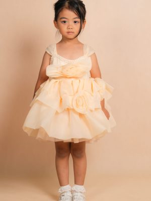 Floral Pearl Party Dress