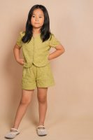 Green Eyelet 2-Piece Set