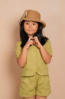Green Eyelet 2-Piece Set