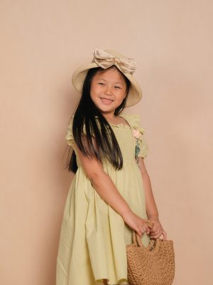 Green Puff Sleeve Dress