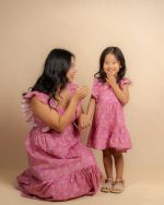Pink Bloom Mommy & Me Dress Set