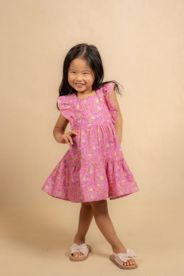 Pink Bloom Mommy & Me Dress Set