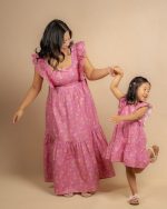 Pink Bloom Mommy & Me Dress Set