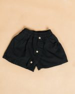 Ruffled Floral Button Kids Skort