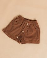 Ruffled Floral Button Kids Skort