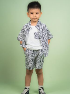 Boys Printed Short Shirt Sets
