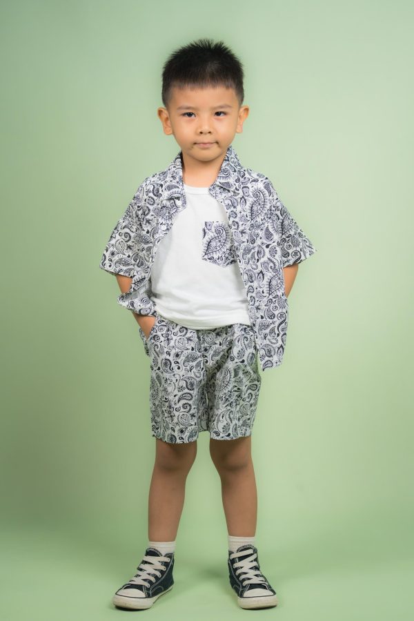 Boys Printed Short Shirt Sets