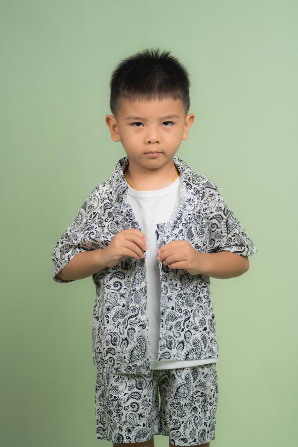 Boys Printed Short Shirt Sets