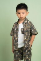 Boys Printed Short Shirt Sets