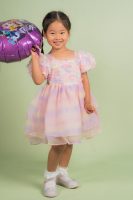 Rainbow Petal Tulle Dress