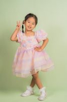 Rainbow Petal Tulle Dress