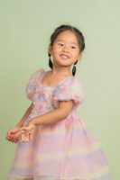 Rainbow Petal Tulle Dress