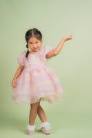 Rainbow Petal Tulle Dress