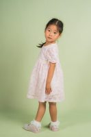 Pearly Pink Lace Dress