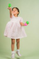 Pearly Pink Lace Dress
