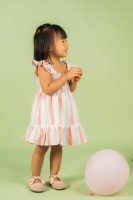 Orange‑Blue Stripe Dress