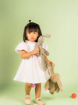 Pink Bow Pearl Party Dress