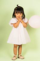 Pink Bow Pearl Party Dress