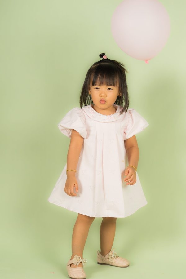 Pink Bow Pearl Party Dress