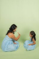 Blue Eyelet Daughter Dress