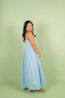 Blue Eyelet Mother Dress