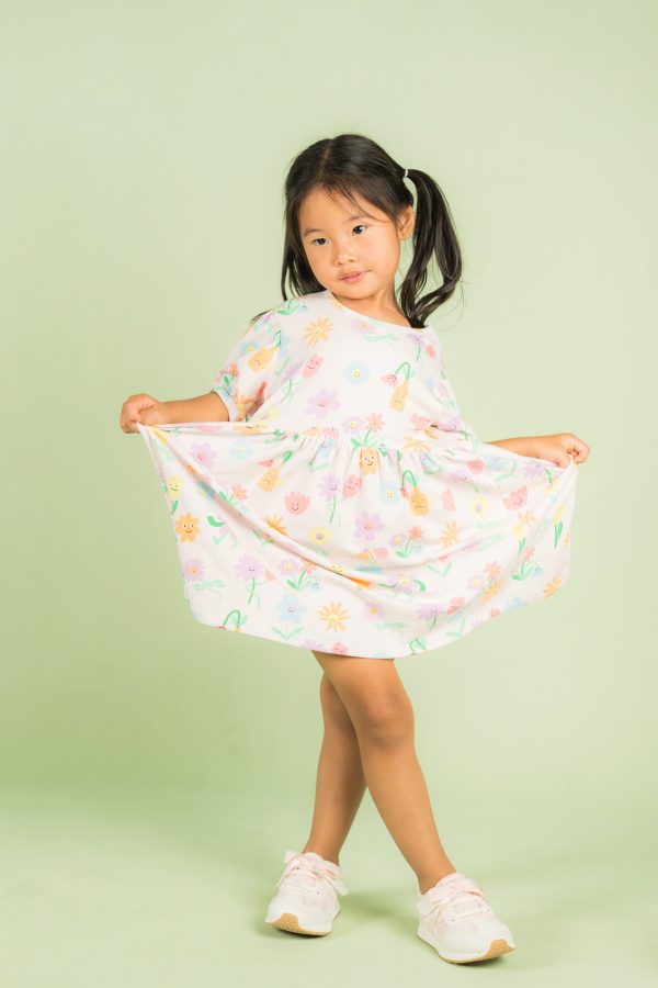 Multicolour Smiley Floral Dress